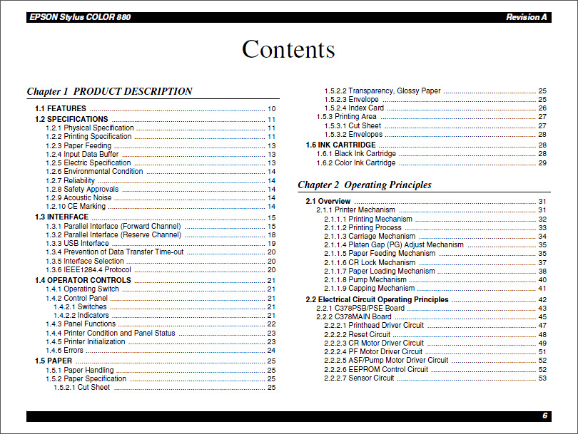 EPSON color-880 Service Manual-2